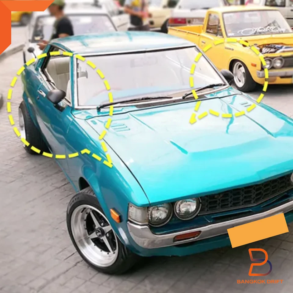 PAR DE ESPEJOS RETRO BALA PUERTA NEGRO RETRO VINTAGE BMW M1 SPORT MATRA-SIMCA BAGHEERA Foto 2 de 4