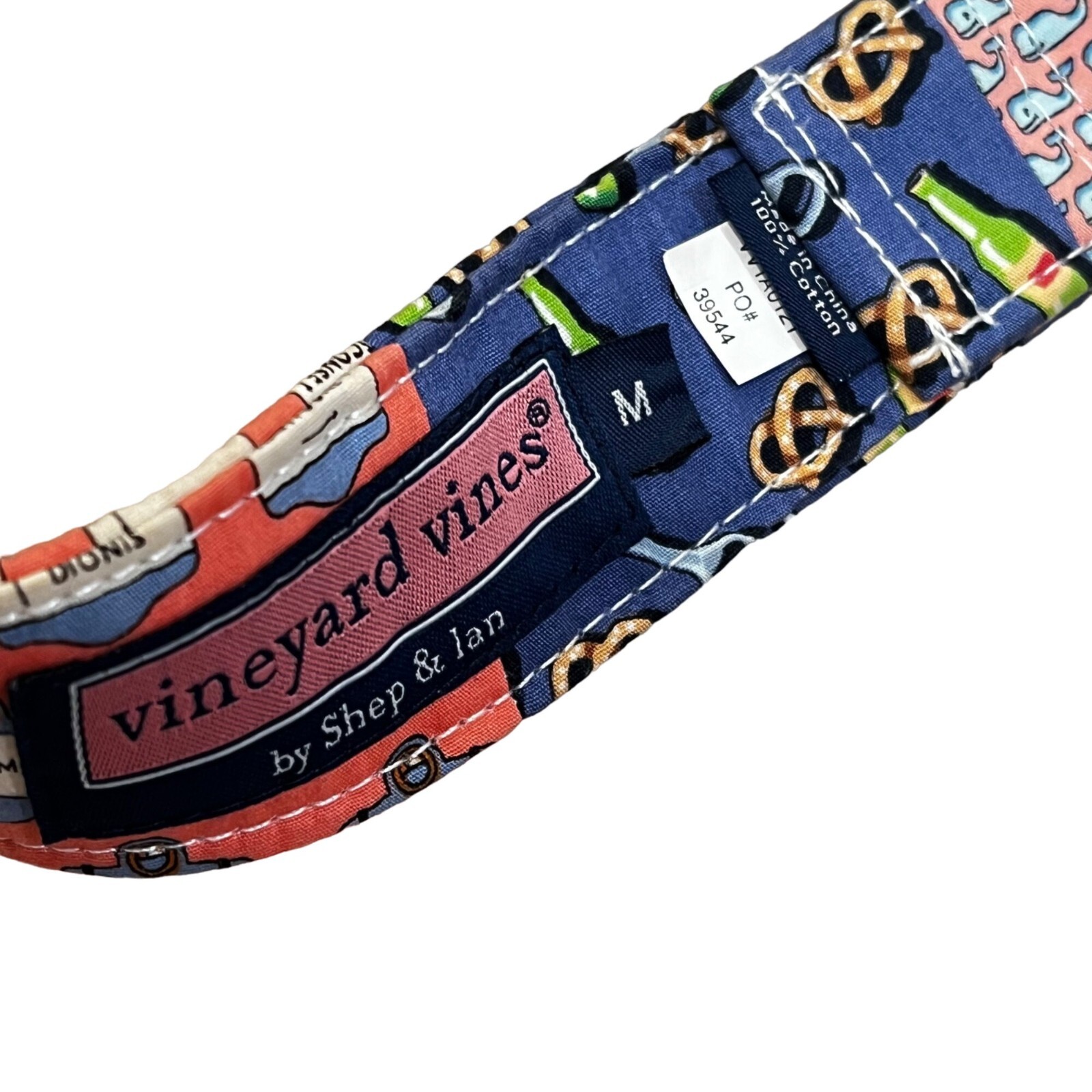 Vineyard Vines Medium Patchwork D-Ring Fabric Bel… - image 4
