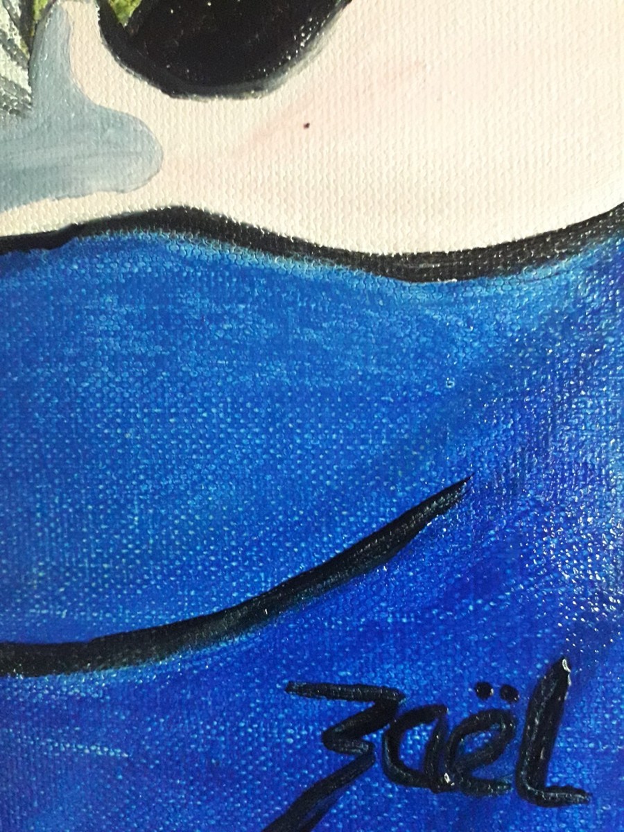 ZAEL, (cotation J.A Akoun)  AUTOPORTRAIT D'ARTISTE No 2