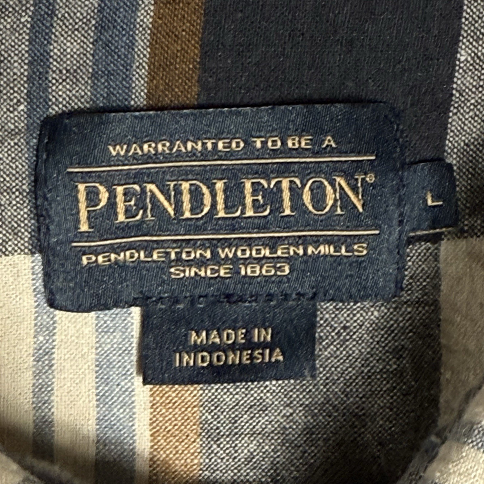 Pendleton Button Down Long Sleeve Linen Flannel S… - image 5