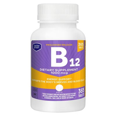 Vitamin B12 1000 mcg 365 Tablets Slow Release Time Release  EXP-08/27