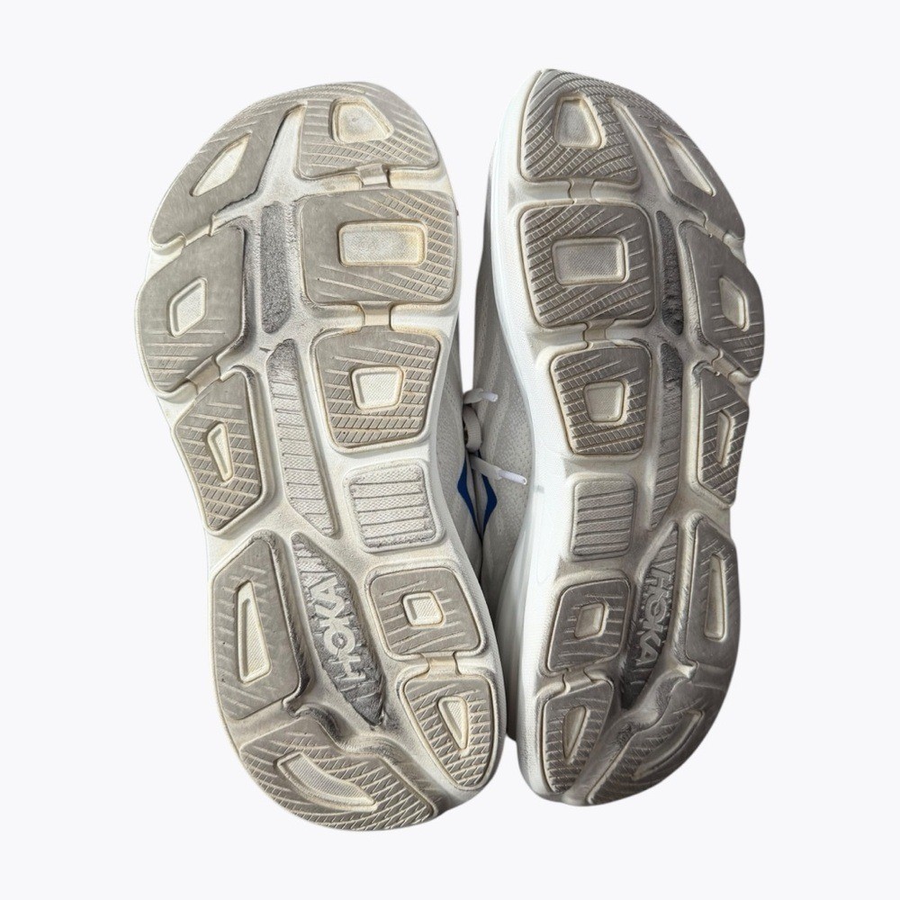 Hoka Bondi 9 Men's Running Sneakers White Blue Size 10.5D Blue White thumbnail 13