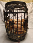 Rustic Metal Brown Cork Collector With Corks Home Decor — photo 5
