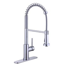 Glacier Bay Paulina Single-Handle Spring Neck Pull Down Sprayer Kitchen Faucet