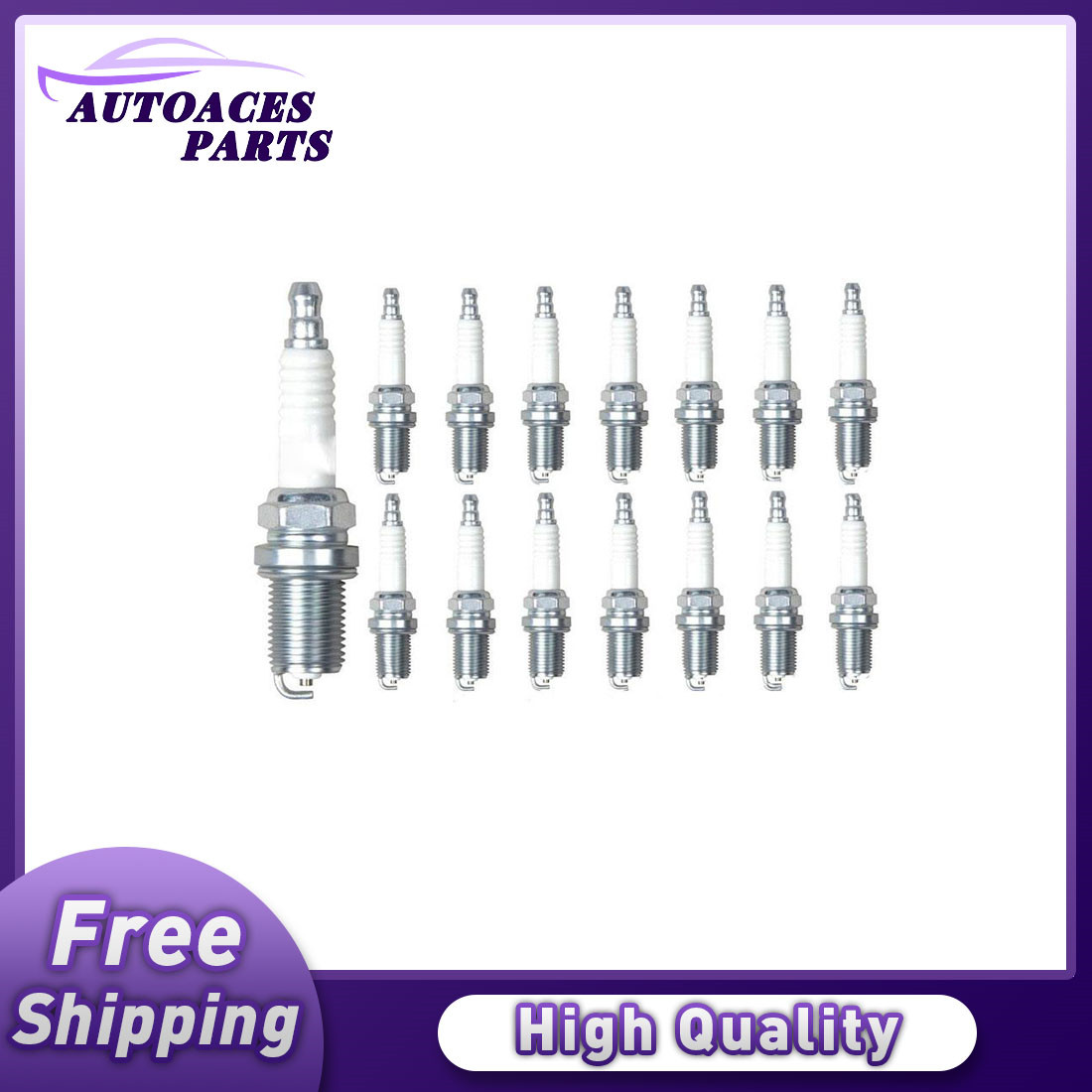 16PCS Copper Spark Plugs for 2003-08 Chrysler Jeep RAM Dodge 5.7L Hemi RE14MCC4