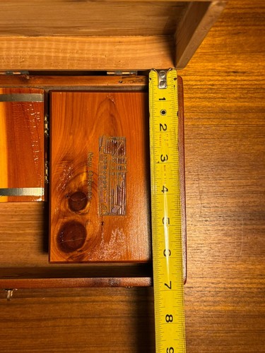 Lote de 4 cajas de joyería de madera McGraw Box Co. pequeños contenedores de almacenamiento de cedro - Imagen 18 de 18