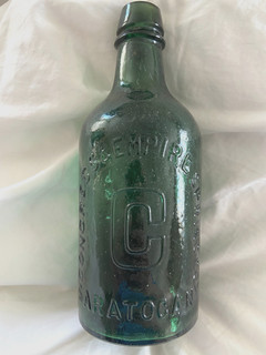 Bottiglia d'acqua 1880 Congress & Empire Spring Co. Saratoga New York
