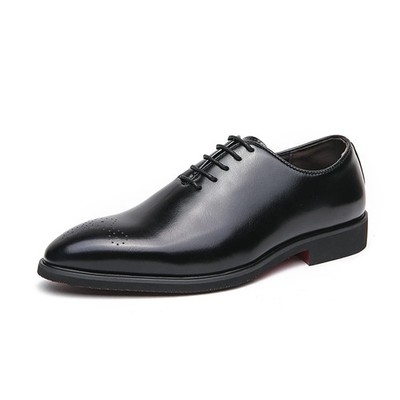 Men's Classic Leather Red Outsole Oxfords Heightening Formal Office Dress Shoes 