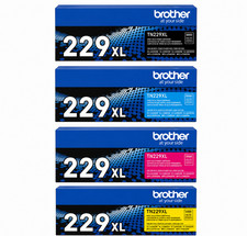 Brother TN229XL Toner Set 4 Pack BK C M Y New Sealed Box