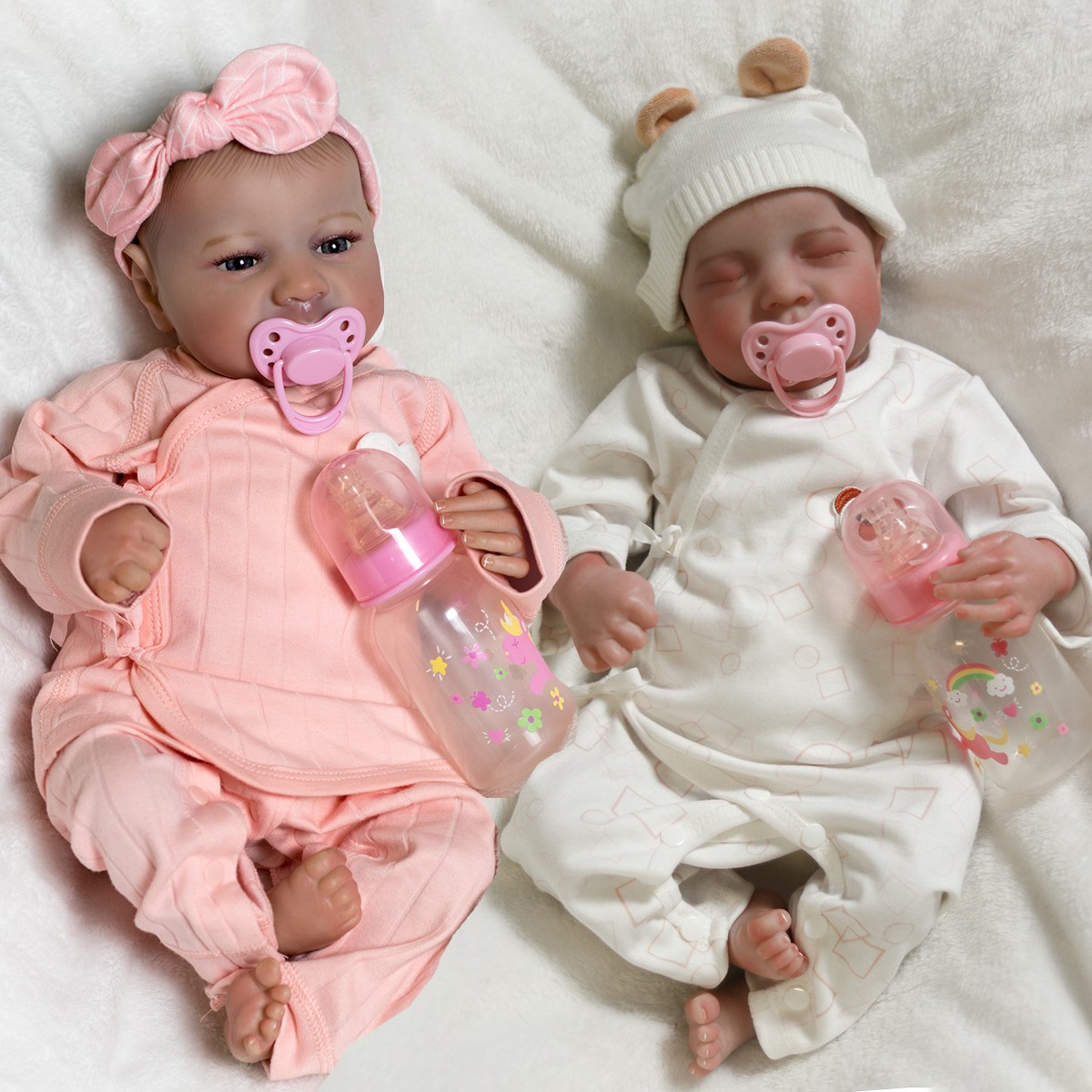 Vinyl Silicone Handmade Newborn Girl Doll