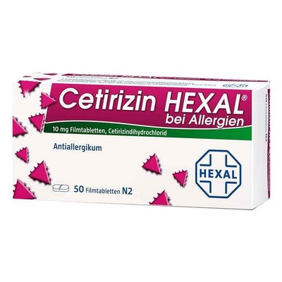 Cetirizin Hexal Filmtabletten bei Allergien · 50 St · PZN 01830169