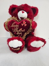 Dan Dee Collector s Choice Sweetheart Teddy Bear 20" Red Plush Happy Valentine s