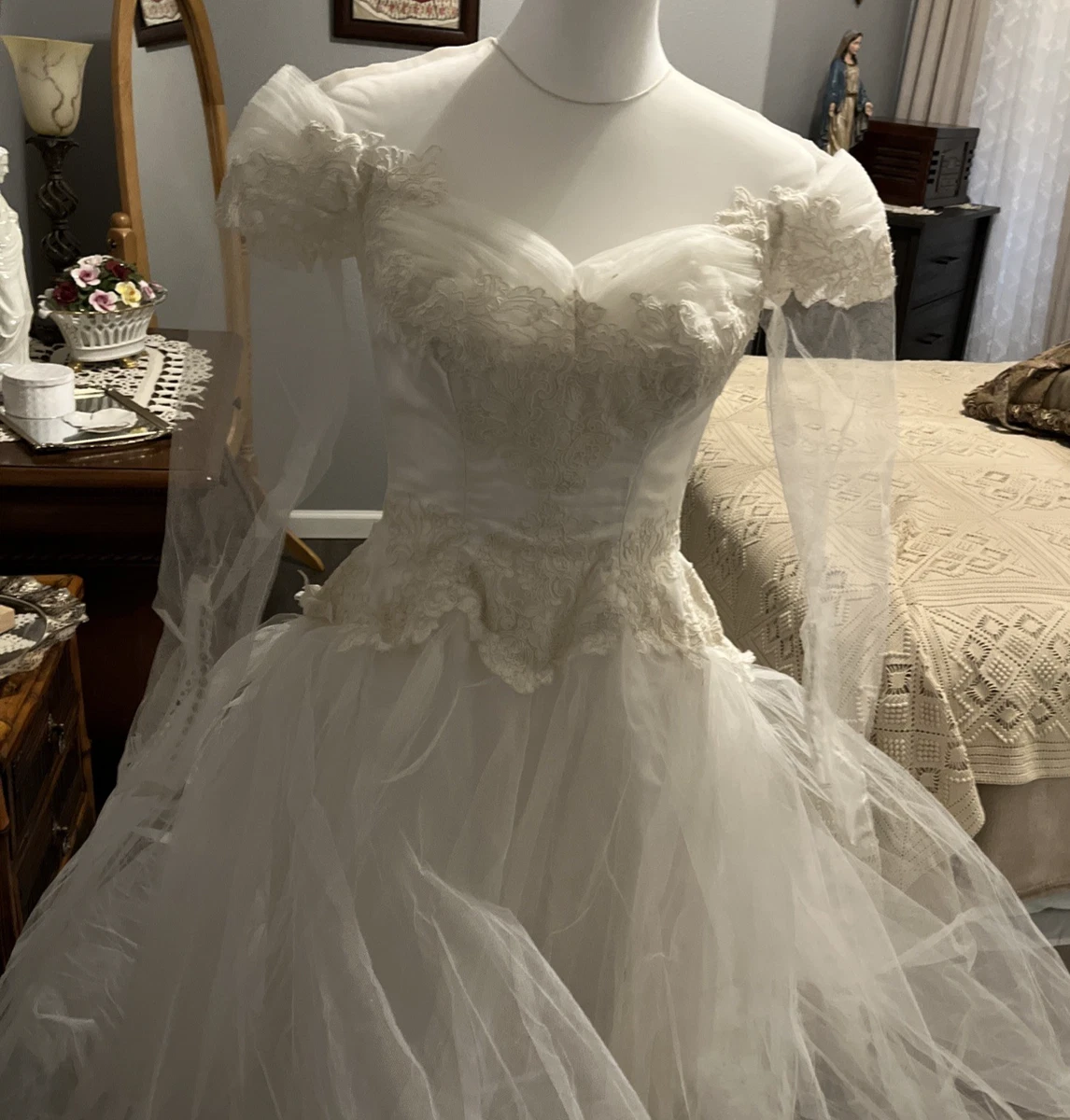 ebay vintage wedding dresses Women's & Veils for sale High Neck Satin Vintage Wedding Dresses &