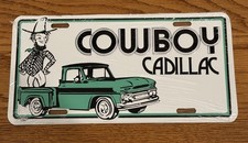 Vintage Nos Truck Booster License Plate Cowboy Cadillac 1960s Chevrolet Truck Vintage Nos Truck Booster License Plate Cowboy Cadillac 1960s Chevrolet Truck