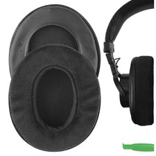 Geekria Velour Ear Pads for Sony MDR7506 Headphones Black 