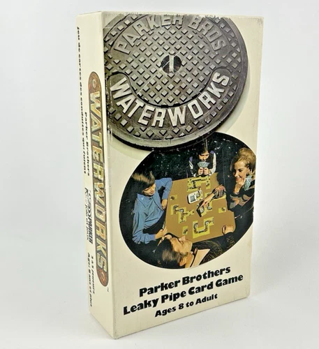 Vintage Parker Brothers Waterworks Board Game Leaky Pipe Card Game **Complete**