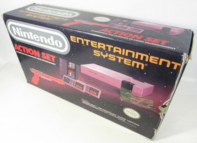 Nintendo NES Action Set Mario/Duck Console CIB Complete in Box - CLEANED/TESTED