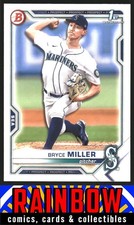 2021 Bowman Draft #BD-64 Bryce Miller Seattle Mariners