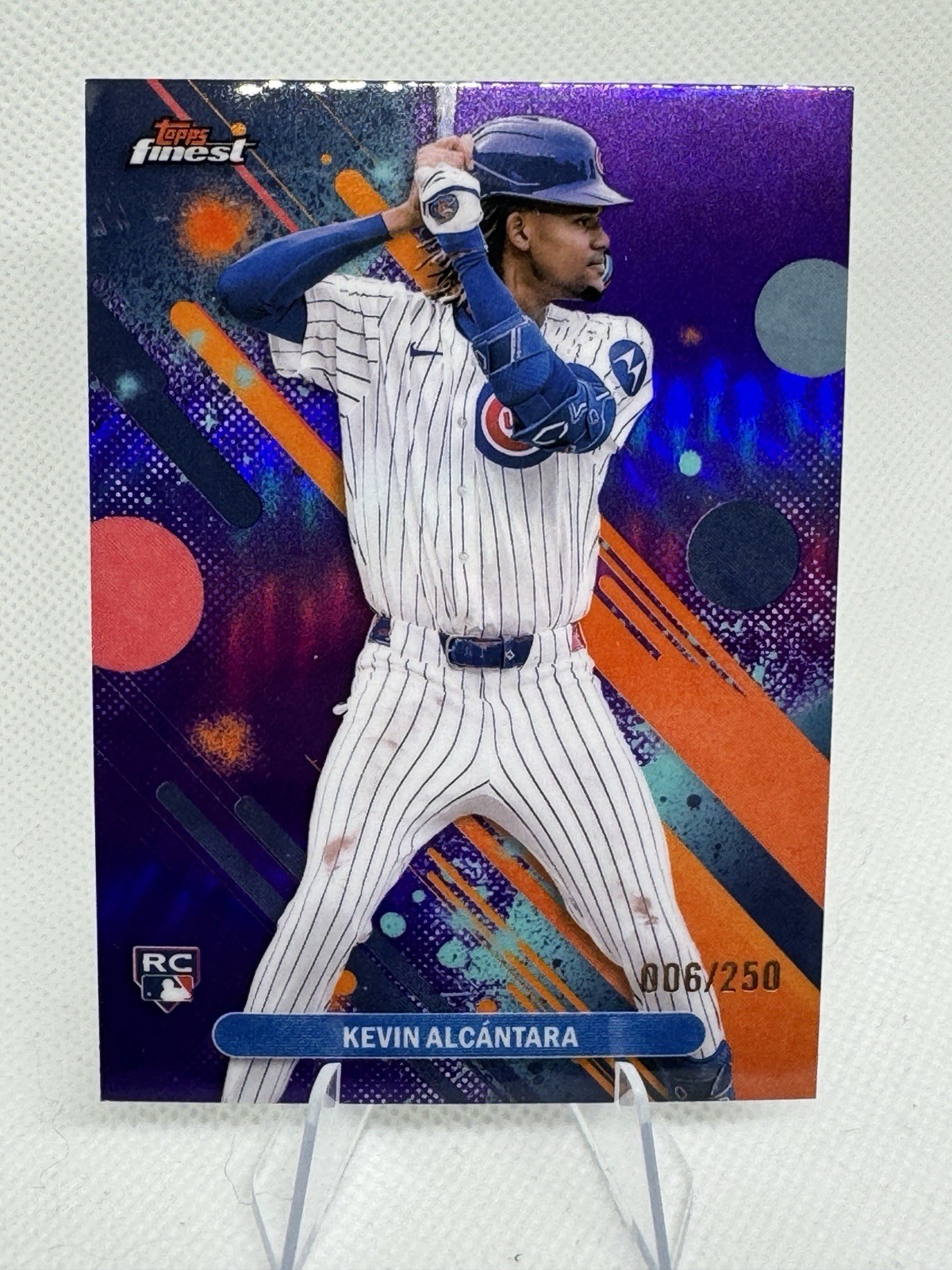 2025 Topps Finest Kevin Alcantara (RC) #33 Common Purple Refractor /250
