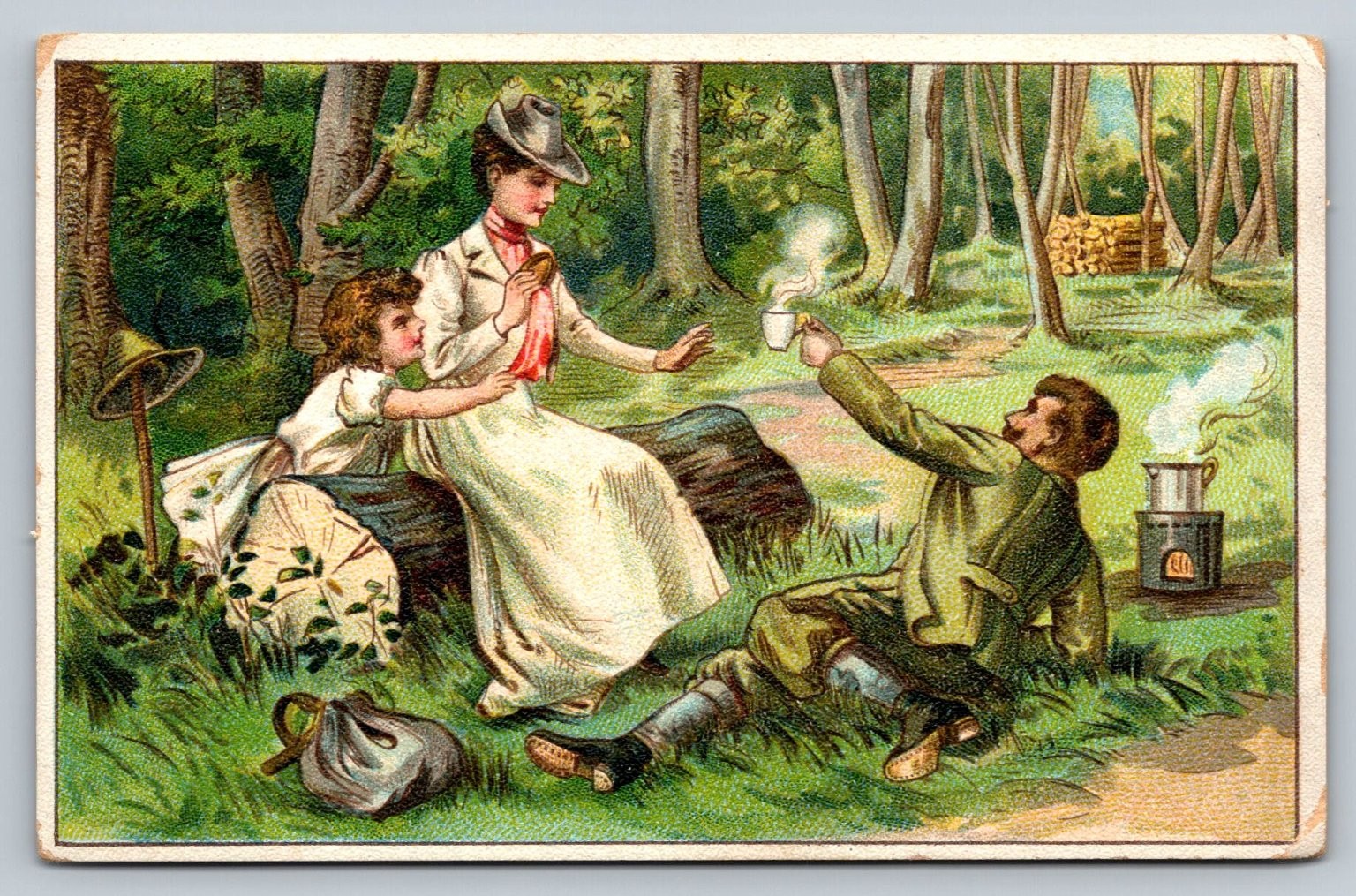 Victorian Trade Card Original Trenton Cracker Co. Stapler Grocer 1848