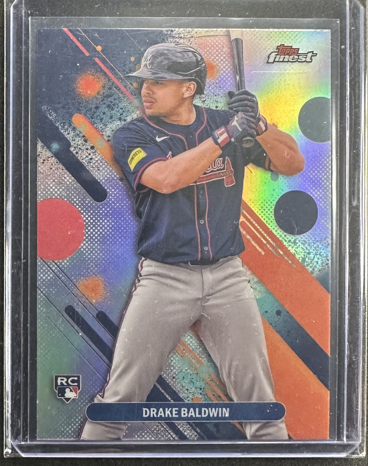 Drake Baldwin 2025 Topps Finest #21 Common Refractor RC - Braves