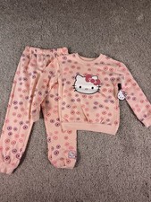 Hello Kitty Girls Outfit Sweatshirt And Sweatpants Size 7 NWT Pink