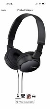 Sony ZX Series Wired On-Ear Headphones, Black MDR-ZX110