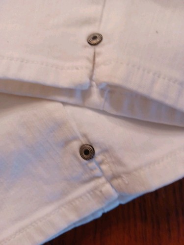 Christopher Banks White Inside Stretch Waistband Capri Jeans Size 12 - Picture 8 of 9
