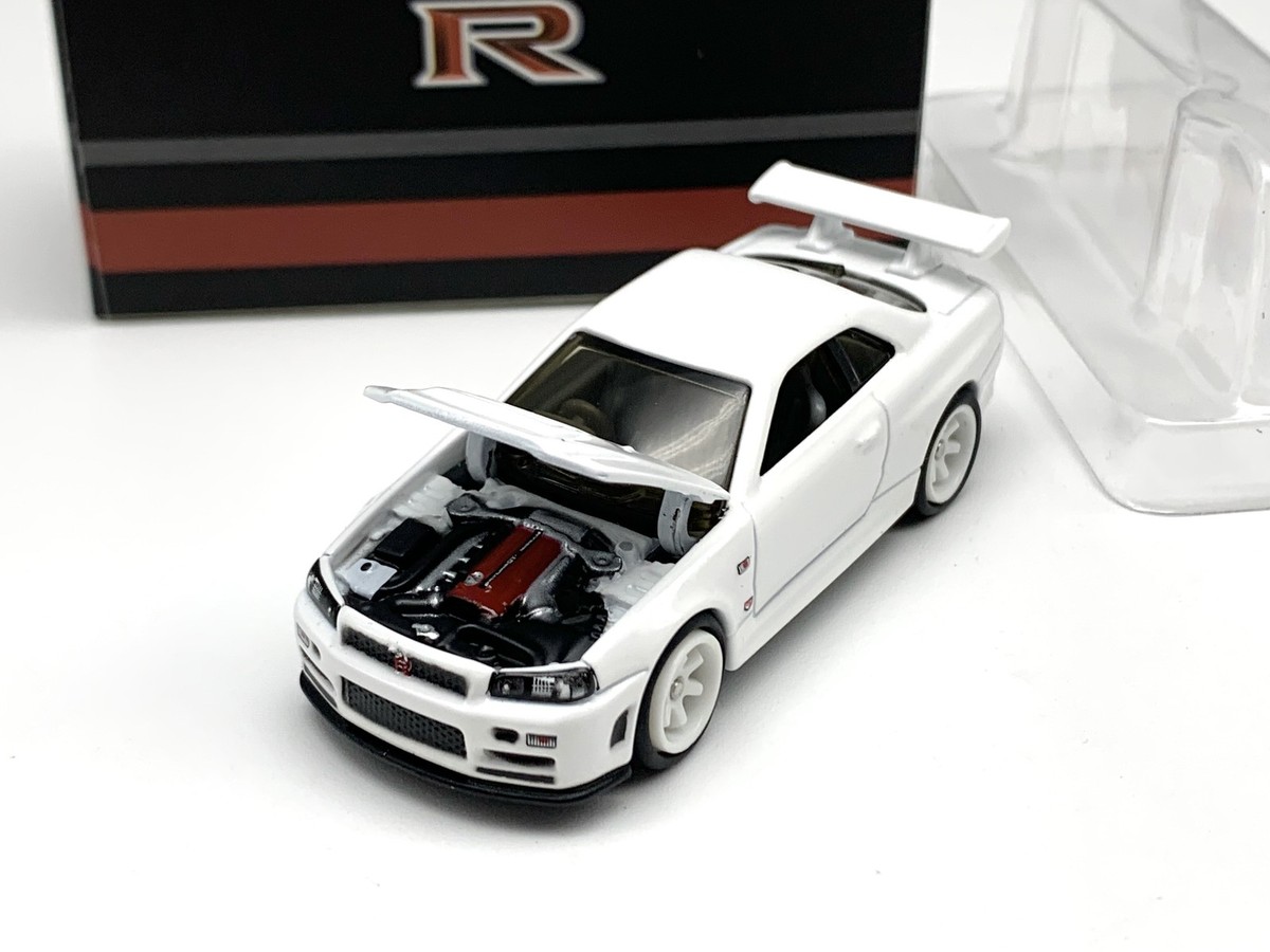 ZZC 1:64 GTR R34 Open Lid Edition without Side Window Alloy Car