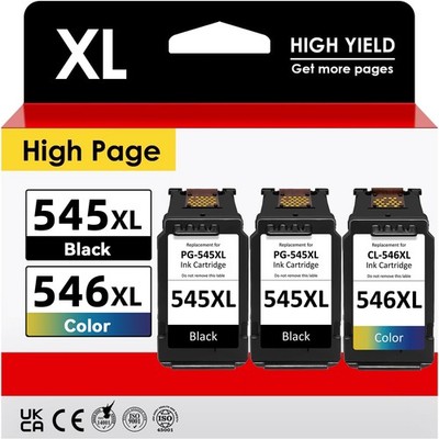 Patronen für Canon PG-545 CLI-546 XL Pixma MG2550s TS3150 TS3350 TS3351 TS3450