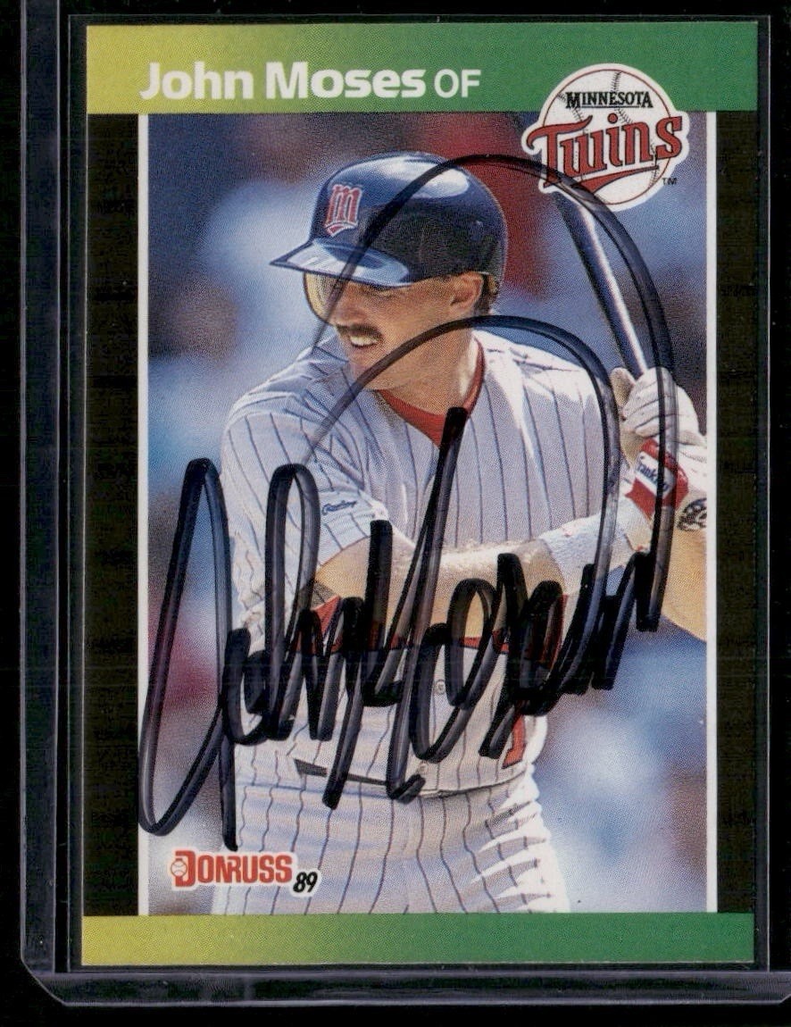 1989 Donruss - John Moses #626 Signed Autographed Card