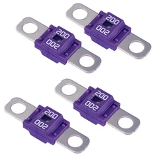 4Pcs 200A Ami/Midi Fuse - 200 Amp High Current Bolt-On Fuse for Cars, Trucks, Co