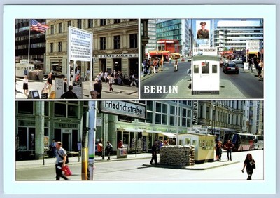 Germany Berlin Checkpoint Charlie Cafe Adler Friedrichstrasse Oversized Postcard