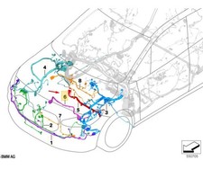 BMW X1 U11 Electric Van Repair Cable Set 61115A94E28 Nouveau authentique