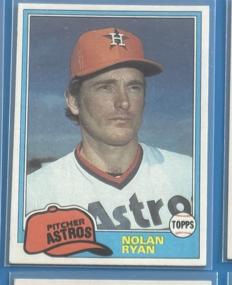 Lote de tarjetas de béisbol 1981 ~ Nolan Ryan George Brett Johnny Bench Reggie Jackson Foto 2 de 4