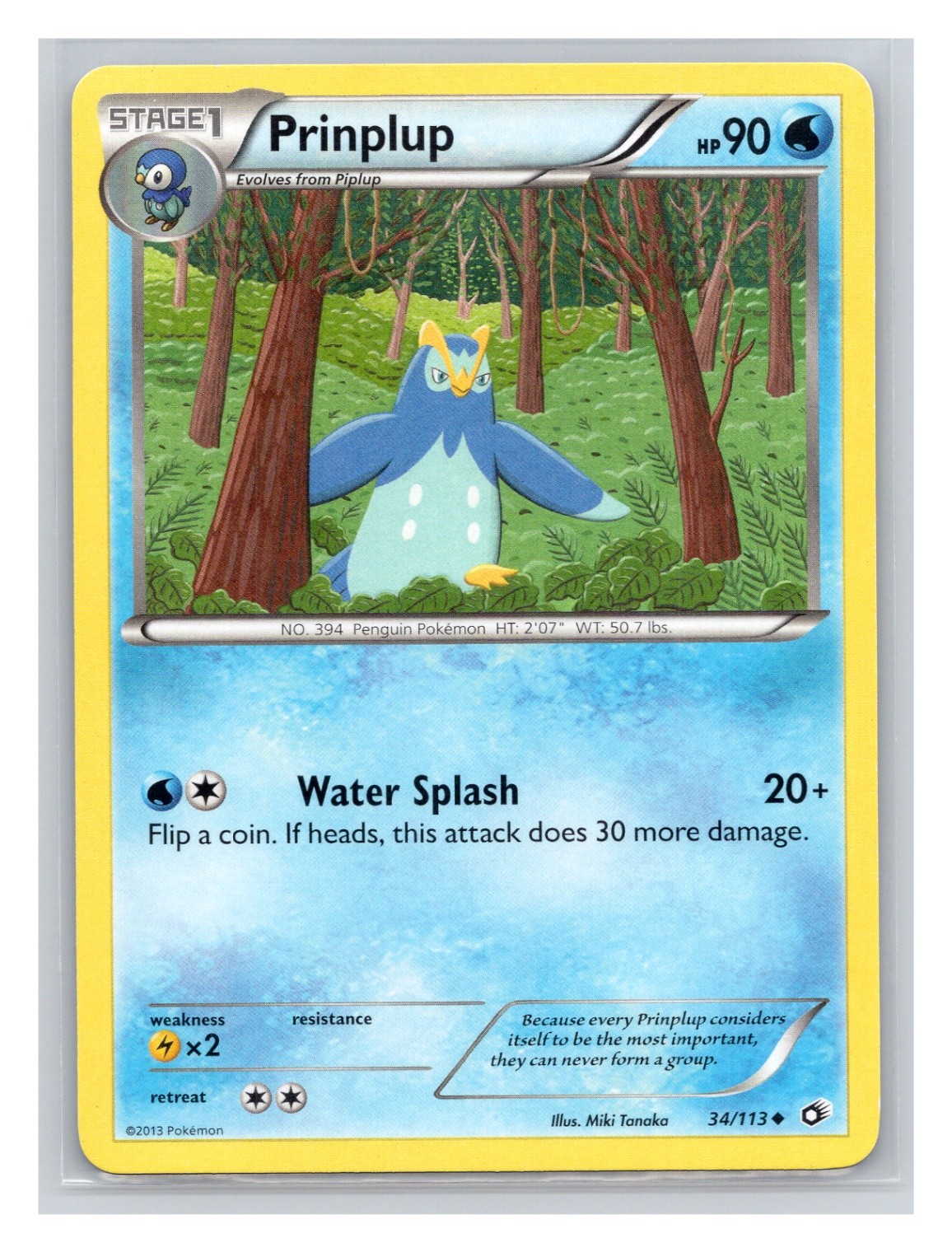 Pokémon TCG Prinplup 34/113 Legendary Treasures Normal LP