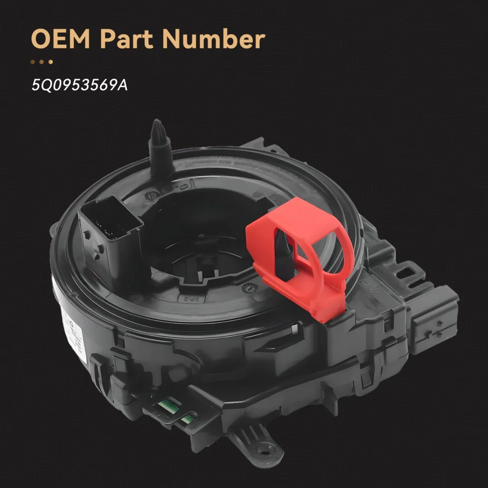 Unidad de control de resorte de bobinado de 1 pieza anillo abrasivo para Seat Skoda VW 5Q0953569A - Imagen 3 de 4
