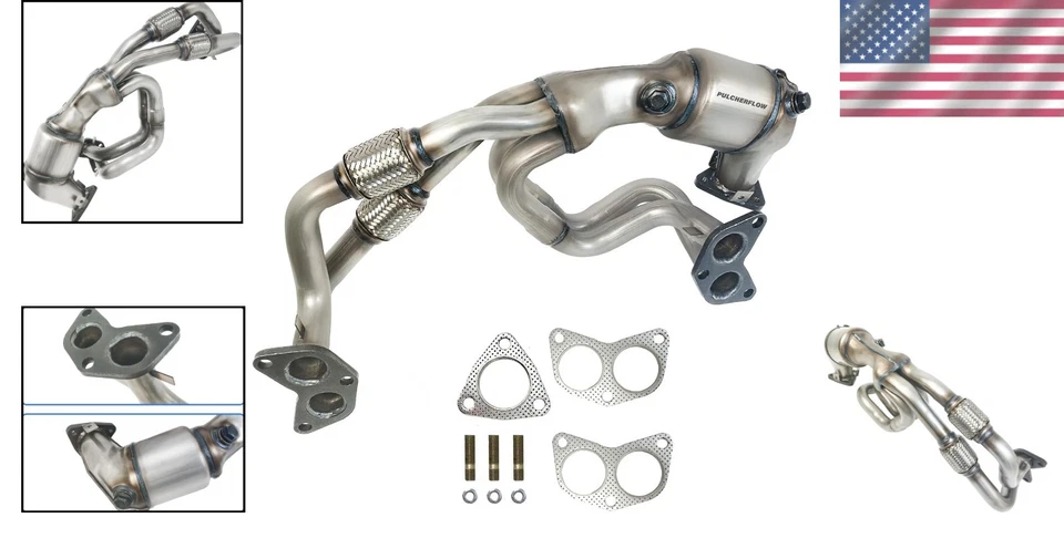 Conversor catalítico compatível com EPA de alto desempenho para modelos Subaru e Saab - Imagem 2 de 4