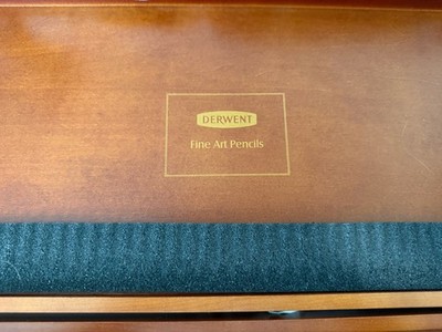 Derwent 120 Limited Edition Colored Pencil Collection Fine Art Wood Box Open Box