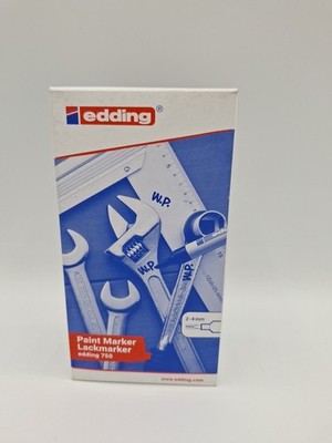 Edding 10x ''Paint Marker Lackmarker'' Rundspitzen-Farbmarker 2-4mm Schwarz (P042)