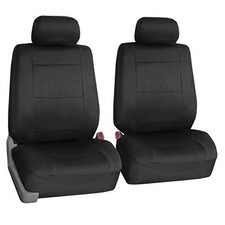 Car Seat Covers Neoprene - Car SeatCover for Low Back Seats Black Front Set