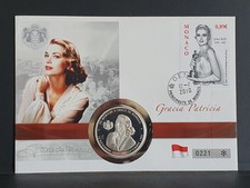 Numisbrief Monaco Fürstin Grace Kelly Gracia Patricia Medaille PP Silber 2010