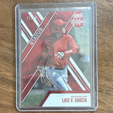 Panini Elite Extra Edition Luis V. Garcia #134 Status Red Die-Cut /99 Nationals