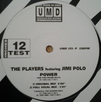 The Players  Featuring Jimi Polo - Power (12'', S/Sided, Promo)