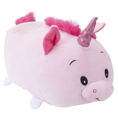 Rosa Roly Poly Einhorn 40 cm groß süß Plüschtier - Oh so weich