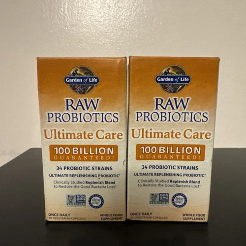 Garden of Life Raw Probiotics Ultimate Care 100 Billion 60 Veggie Capsules