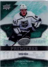2018-19 Upper Deck Ice - Ice Premieres Sheldon Rempal #80 /999 (RC) - Kings