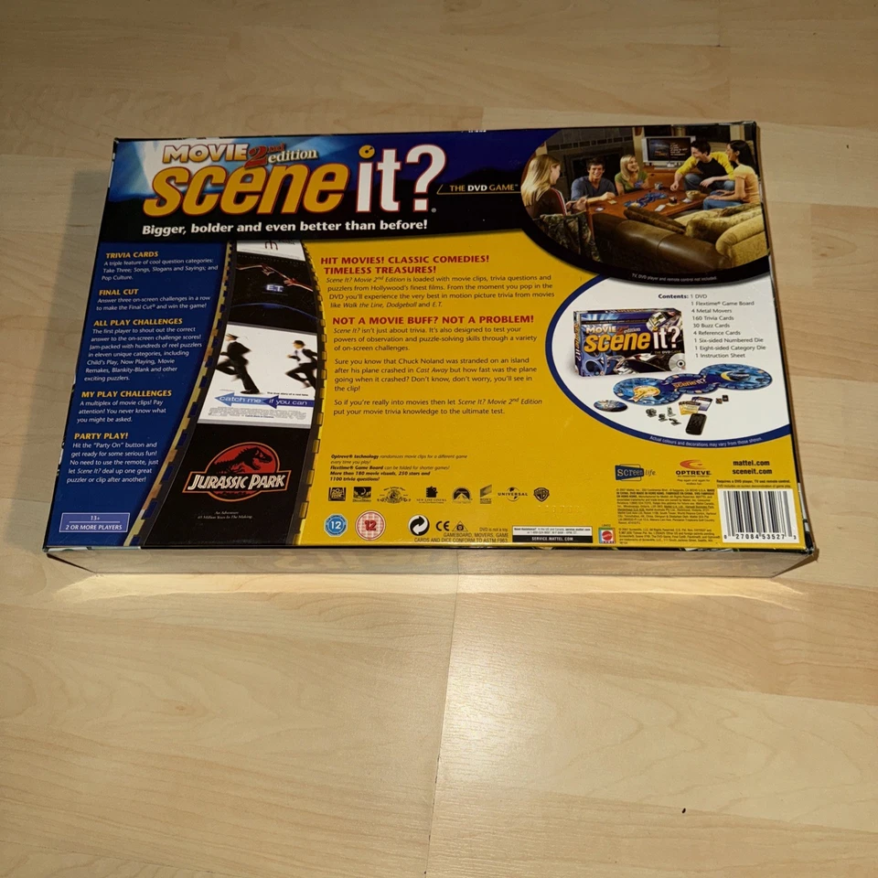 Mattel 2007 Movie 2nd Edition Scene It DVD game Sealed - Image 2 of 2