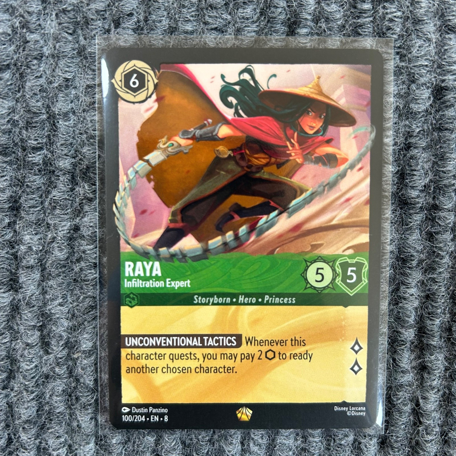 Disney Lorcana - Reign of Jafar Raya Infiltration Expert 100/204 Legendary NM