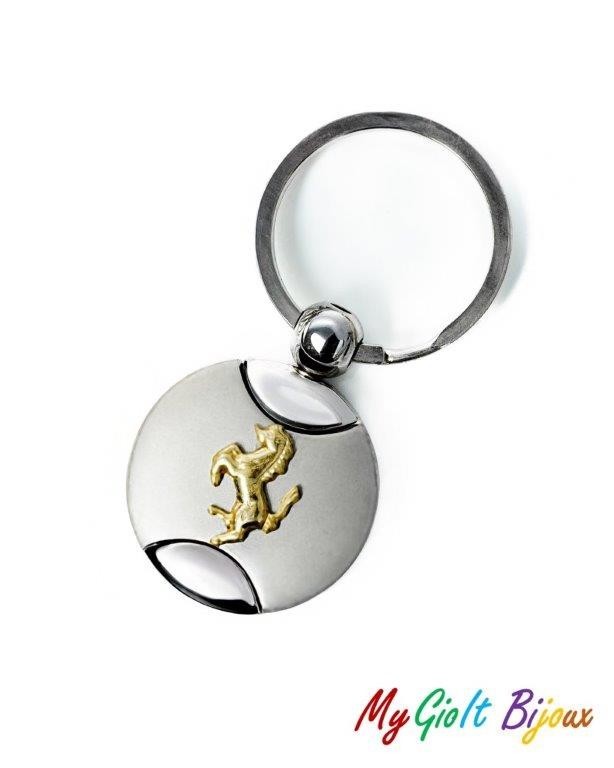 Portachiavi Keychain Acciaio 316L Riporto colore Oro Marca:MyGioit Ref. M 1069